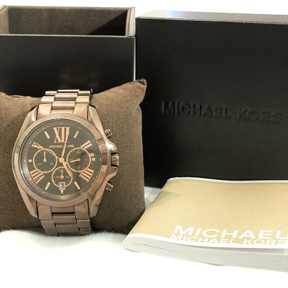 Michael Kors Bradshaw Chronograph Espresso Dial Watch MK5628 - Picture 2 of 7